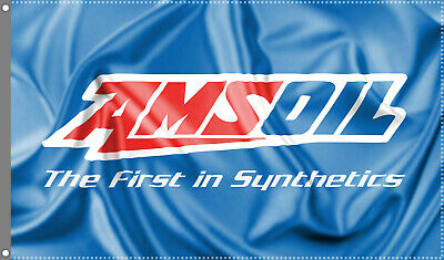 Amsoil Flag Banner 3x5 ft Man Cave Oil Lubricants The First in Synthetics