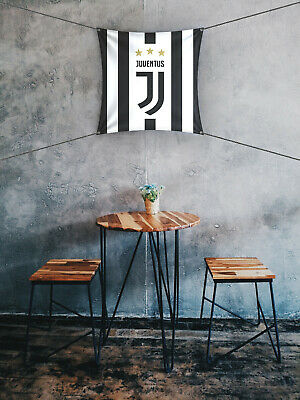 Juventus Flag banner 1x1 feet Football Italy Calcio Gi Sticker Ronaldo