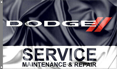 Dodge service Flag Banner 3x5 ft Man Cave 1500 2500 Cave Man Racing