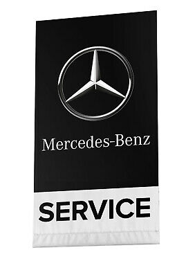 Flag Mercedes Benz Banner 3x5ft Car Racing Service AMG E-Class SL-Class