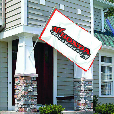Honda Racing Flag Banner 3 x 5 ft Motorsports Party Men Cave House Garden Decor