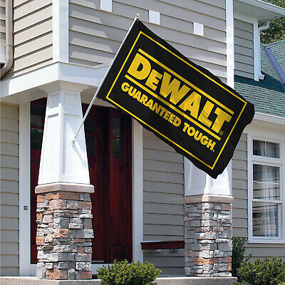 Dewalt Flag Banner 3x5 ft Man Cave Power Tools Guaranteed Tough