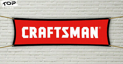 Craftsman Banner Flag American Tools Mechanic Shop Garage Red in) 18x59 (