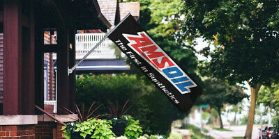 Amsoil Flag Banner 1.5x5 ft AMS Oil Lubricants The First in Synthetics