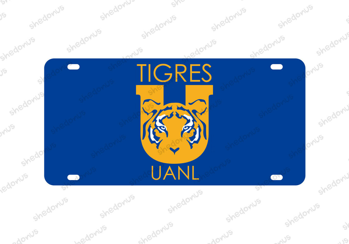 Tigres UANL Car License Plate Monterrey Mexico Acrylic Bandera Soccer