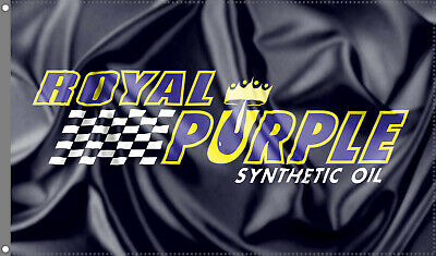 Royal Purple Flag Banner 3x5 ft Auto Syntetic Oil Part Lubricants Racing