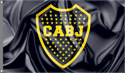 Boca Juniors Black Flag Banner 3x5 ft Argentina Futbol Soccer La 12 Xeneizes