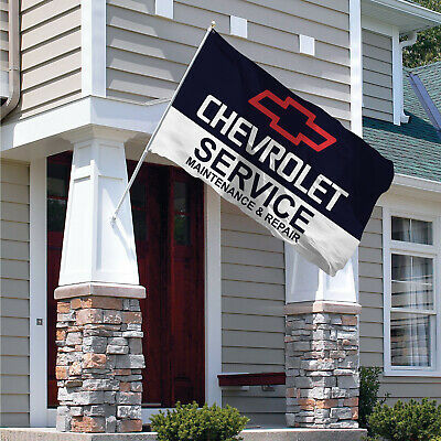 Chevrolet Service Flag Banner 3x5 ft Racing Corvette Camaro Impala LT 1500