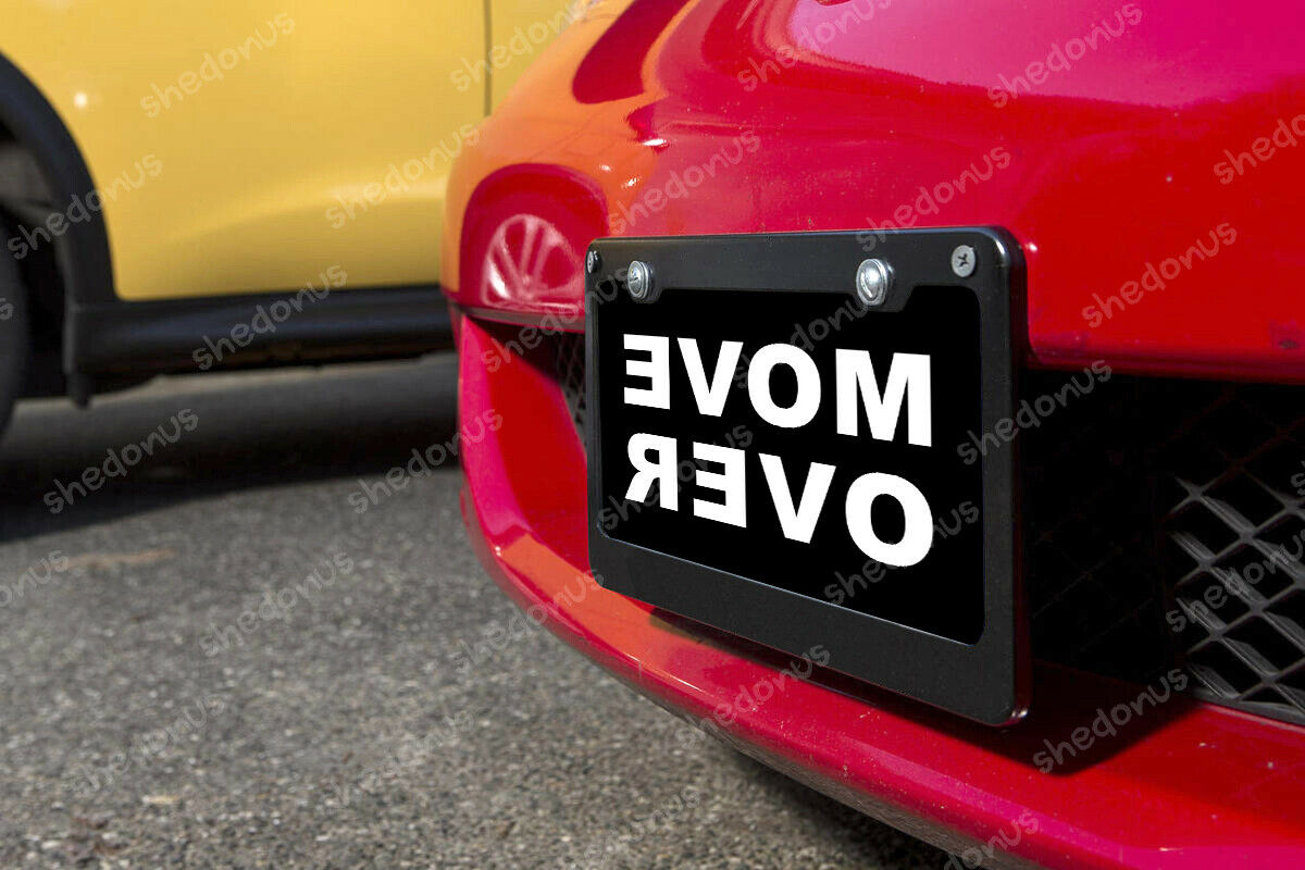 Move Over License Plate Acrylic Any Car Tag Motion Picture Game Wii