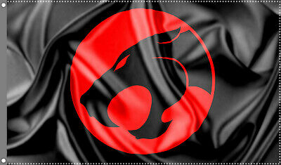 Thundercats Flag Banner (3x5 ft) 80s cartoon Black