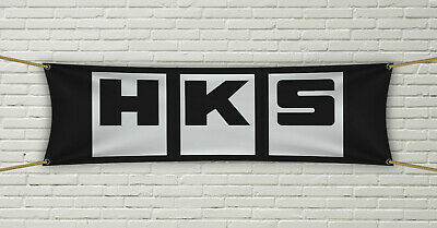 HKS Flag Banner 1.5x5 ft Japanese Aftermarket Parts MultiColor