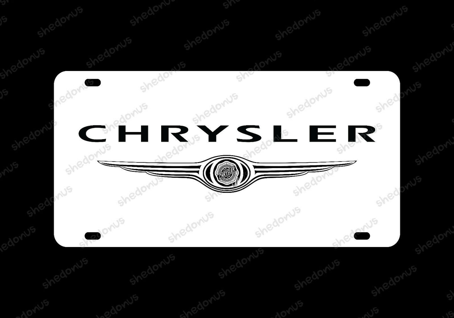 Chrysler License Plate Acrylic Vanity Car Tag 300 White Cruiser Country