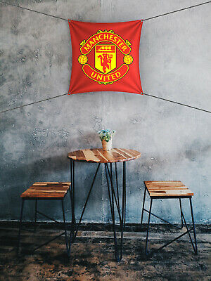 Manchester United Flag banner 1x1 feet Reds Soccer Football Premier