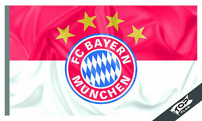Fc Bayern Munich Flag Banner 3x5ft Football Club Germany Bundesliga Red White