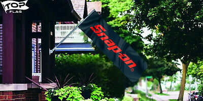 Snap On Flag Banner Tools Man Cave Car Garage Husband Gift Black