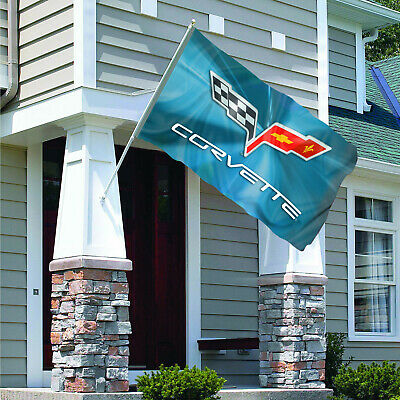 Chevrolet Corvette Flag Banner 3x5ft Car Racing Shop Zl1 Wall Garage C7