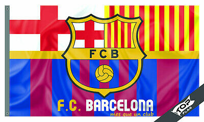 Barcelona Flag Banner 3x5 ft Spain Soccer Limited Edtn Bandera Messi Catalonia