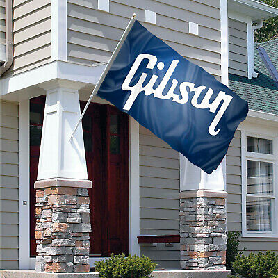 Gibson Guitars Flag Banner 3x5 feet Les Paul Rock Vintage Maestro Guitar 100% PL