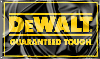 Dewalt Flag Banner 3x5 ft Man Cave Power Tools Guaranteed Tough