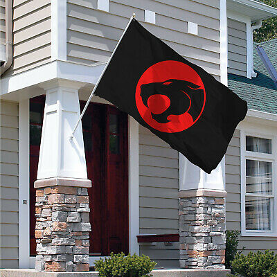 Thundercats Flag Banner (3x5 ft) 80s cartoon Black