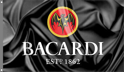 Bacardi Flag Banner 3x5 ft Man Cave Flag Banner Alcohol Liquor Bar Man Cave Gara