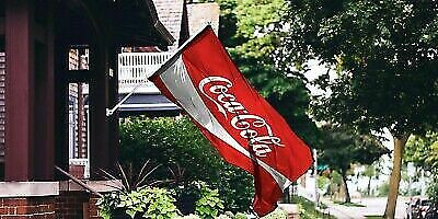Coca Cola Flag Banner 1.5x5 ft Drink Coke Zero Sip Garage Cave Man