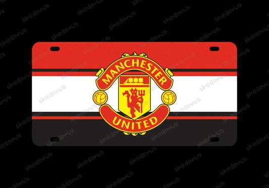 Manchester United License Plate Tag License Plate Red Devils England Casata