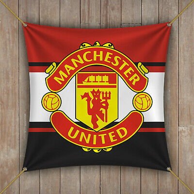 Manchester United Flag banner 1x1 feet Red Devils Socce Football Premier