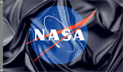Nasa Flag Banner 3x5 ft Man Cave Astronaut