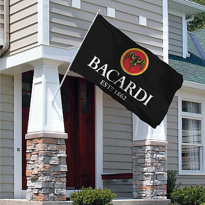 Bacardi Flag Banner 3x5 ft Man Cave Flag Banner Alcohol Liquor Bar Man Cave Gara