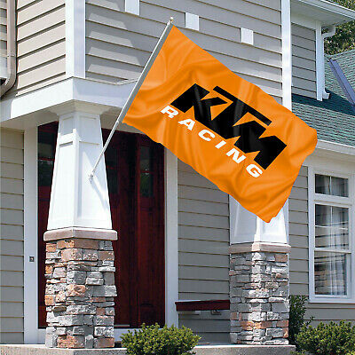 KTM racing Flag Banner 3x5 ft Race Exc Motorcycle Kit