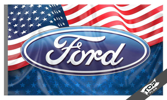 Ford Flag Banner 3x5 ft XLT Van F-Series Gift GT Bronco Ford Mustang F-150