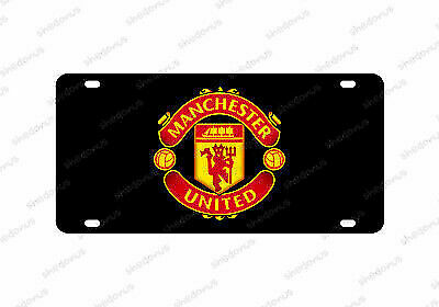 Manchester United Car License Plate Acrylic Any Auto Red Devils England Football