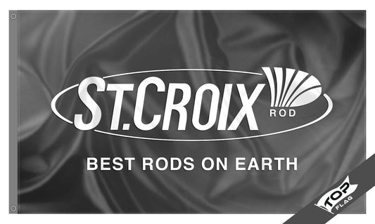 St. Crox Rods Flag Banner 3x5ft Fishshing Gear Boat