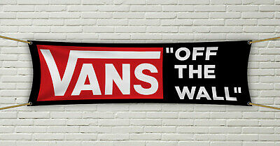 Vans Flag Banner 1.5x5 ft Vans of the Skateboard Shoes garage