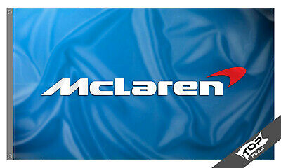 Mclaren Racing Car Flag Banner 3x5 Ft Mp4-12c Automotive MCLN Wall Cave Man Blue