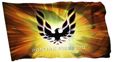 Sponsored Pontiac Firebird Flag Banner 3x5ft Trans Am Man Annin Garage Home