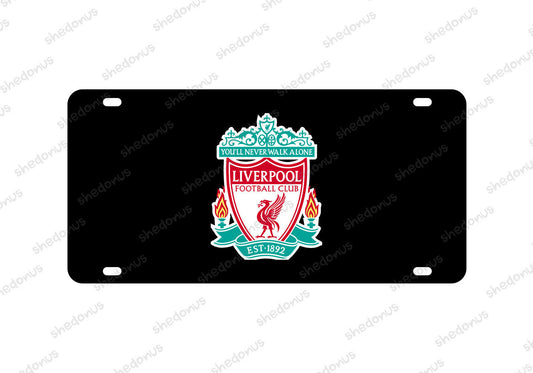 Liverpool Car License Plate Reds England Premier Auto Acrylic Soccer