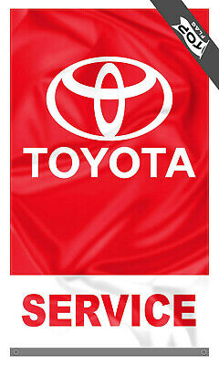 Toyota Service Flag Banner 3X5 Ft Automotive Shop Car Red Garage Wall