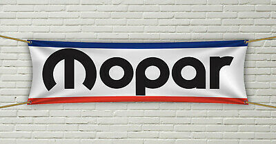 Mopar Flag Banner 1.5x5 ft Dodge Oem Jeep Chrysler Plymouth Challenger Charger