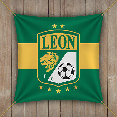 Club Leon Flag banner 1x1 feet Mexico Futbol Sticker Verde Panzas