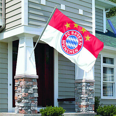 Fc Bayern Munich Flag Banner 3x5ft Football Club Germany Bundesliga Red White