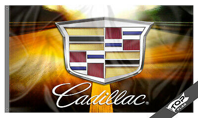 Cadillac Flag Banner 3x5 ft XTS CTS ATS STS SLS Man Cave Garage 100% PL Fabric