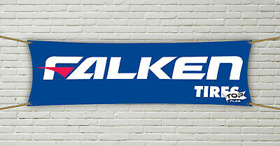 Falken Tire Flag Banner Tires Tyres Car Shop Ft) (1.5X5 Blue