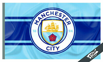 Manchester City Flag Banner 3 x 5 feet England Polyester Soccer Football