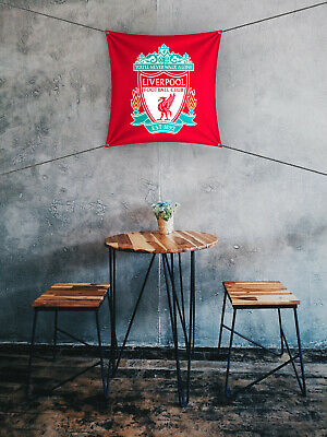 Liverpool Flag banner 1x1 feet Reds England Sticker Soccer Football