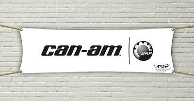 Can-Am Flag Banner 1.5X5ft Brp Bombardier Defender Black