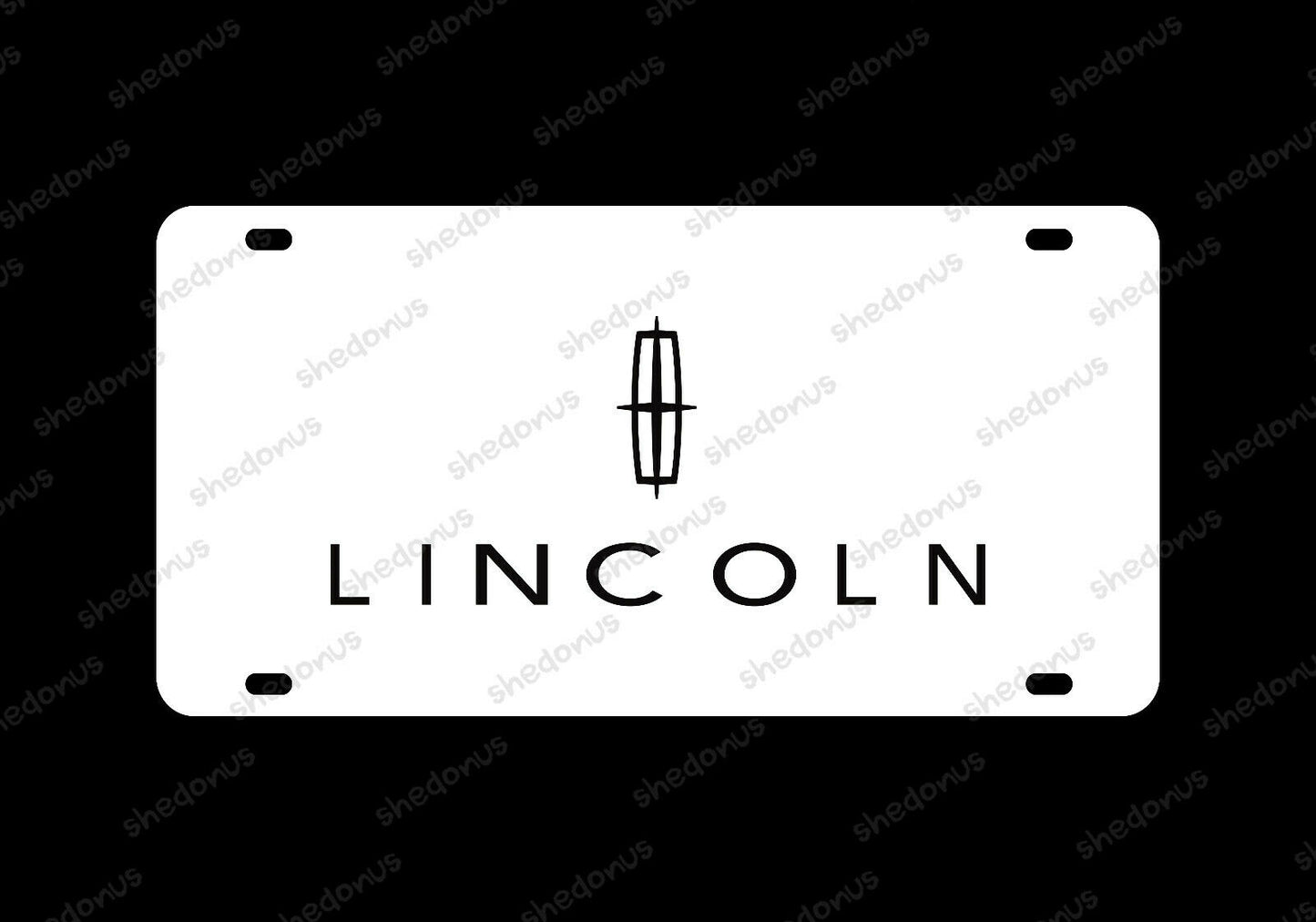 Lincoln License Plate Acrylic Any Car Tag Navigator Series Mark White