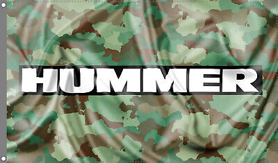 Hummer Flag Banner 3x5 ft Man Cave H1 H3 H3 H3T General Motors Military Army Gar