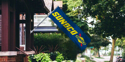 Sunoco Flag Banner 1.5x5 ft Gas Station Man Cave Cars Racing